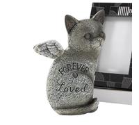 Generisch - Piedras conmemorativas | Estatua de lápidas de gato de resina, lápidas de animales para el jardín | para sala de estar, oficina, librería, estantería, balcón