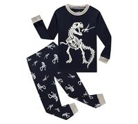 Generisch Pijama de rizo para niños 128 Kids & Toddler Boys Pajamas 2 Piece Pjs Set 100% Cotton Sleepwear Toalla de baño, Negro , 11-12 años