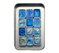 Generisch Pintura de acuarela brillante - 12 colores portátil juego de acuarela, utensilios de pintura portátil para principiantes, niños, niñas, cumpleaños, educación en el hogar, arte entusiasta