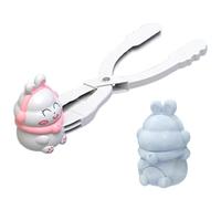 Generisch Pinzas para hacer bolas de nieve, herramienta para hacer bolas de nieve | Herramienta para hacer bolas de nieve con forma de dinosaurio para niños
