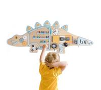 Generisch Pizarra sensorial de pared, juguete educativo en forma de dinosaurio, tablero de actividad sensorial, para niños, niñas, salón, habitación infantil, aula