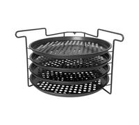 Generisch Pizza Pan Rack - Soporte plegable de 4 capas | Soporte para hornear pizzas para pastelería, hogar, cocina, restaurante, panadero, principiantes, profesionales