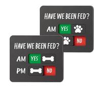 Generisch Placa de alimentación para perros - Accesorio magnético acrílico para animales | recordatorio de comida para perros | Armario para puerta de cocina apartamento