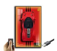 Generisch Placa de pared para Lego Technic Ferrari Daytona SP3 42143 Racing Car Wall Trailer, compatible con coche Ferrari, regalos de decoración para adultos para amantes de Lego