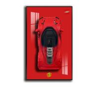 Generisch Placa de pared para Lego Technic Ferrari Daytona SP3 42143 Racing Car Wall Trailer, compatible con coche Ferrari, regalos de decoración para adultos para amantes de Lego