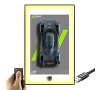 Generisch Placa de pared para Lego Technic Peug*eot 9 x 8 24H Le Ma*ns Hy*Brid Hypercar 42156, 80 x 50 cm para Lego Car Wall Mount, Leg Entusiasts