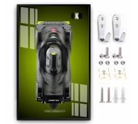 Generisch Placa de pared para Lego Technic Peug*eot 9 x 8 24H Le Ma*ns Hy*Brid Hypercar 42156, 80 x 50 cm para Lego Car Wall Mount, Leg Entusiasts