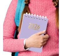 Generisch Planificador diario | Carpeta de anillas 2026 - Libro de bolsillo A7 para dibujo, educación, enfermería, estudio, investigación, citas de profesión