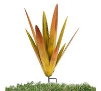 Generisch Plantas de agave - Hierro forjado, escultura rústica de tequila, decoración de paisaje de patio, plantas verdes artificiales creativas, figuras decorativas al aire libre para patio, jardín