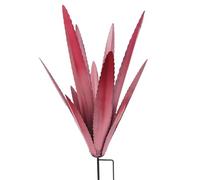 Generisch - Plantas de metal para jardín - Escultura de tequila rústica DIY | Estatua de jardín para exteriores, decoración de césped, patio, figura artística pintada a mano, color verde plata, 45 cm