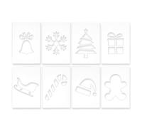 Generisch Plantillas acrílicas para router, plantillas de de árbol | 8 piezas Clear Precise Smooth Reusable Valentine, Sewing Stencil Router Guide Kits for Home Garage Studio Classroom