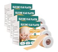Generisch Plaster de silicona para scars, yeso de silicona, cinta adhesiva reutilizable, cinta rodante, perfecta para la sección Cesarean Section Scar, Scars on the Face, queloide (4 cm x 300 cm) (4