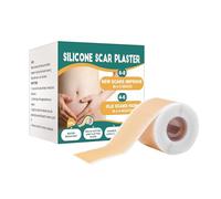 Generisch Plaster de silicona para scars, yeso de silicona, cinta adhesiva reutilizable, cinta rodante, perfecta para la sección Cesarean Section Scar, Scars on the Face, queloide (4 cm x 300 cm) (1