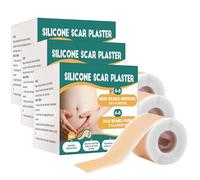 Generisch Plaster de silicona para scars, yeso de silicona, cinta adhesiva reutilizable, cinta rodante, perfecta para la sección Cesarean Section Scar, Scars on the Face, queloide (4 cm x 300 cm) (3