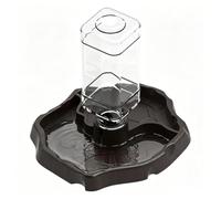 Generisch Plato de agua para reptiles, 15,5 x 17,3 x 18 cm, resistente a los golpes, recipiente para comida de tortuga para Gecko Snake Frog Pet Chameleon Terrarium Tank Home Habitat Accessory