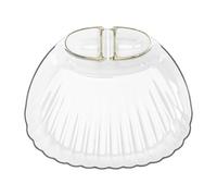 Generisch Plato para servir albóndigas con cuenco, 3 compartimentos, reutilizable, plato dividido con cuencos, para postres, aperitivos, ensaladas, patatas fritas