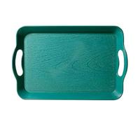 Generisch Platos para servir para | Bandeja rectangular para aperitivos | Bandeja antideslizante con asa para brunch sala de estar picnic buffet boda