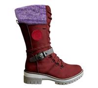 Generisch Plüsch warme Baumwollschuhe tragen und rutschfeste Schneestiefel Fünf-Finger-Baumwollschuhe Outdoor-Sportschuhe Herren- und Damen-Wanderschuhe Mädchen 33, rojo, 38 EU