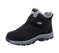 Generisch Plüsch warme Baumwollschuhe tragen und rutschfeste Schneestiefel Fünf-Finger-Baumwollschuhe Outdoor-Sportschuhe Herren- und Damen-Wanderschuhe Schuhe Sneaker Herren 39, Negro , 37 EU