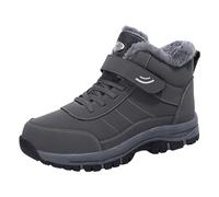 Generisch Plüsch warme Baumwollschuhe tragen und rutschfeste Schneestiefel Fünf-Finger-Baumwollschuhe Outdoor-Sportschuhe Herren- und Damen-Wanderschuhe Schuhe Sneaker Herren 39, gris, 45 EU
