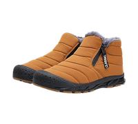 Generisch Plüsch warme Baumwollschuhe tragen und rutschfeste Schneestiefel Fünf-Finger-Baumwollschuhe Outdoor-Sportschuhe Herren- und Damen-Wanderschuhe Schuhe Schwarz Herren 44, beige, 43 EU