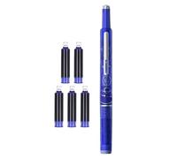 Generisch Pluma estilográfica extensible, 0,38 mm, carcasa transparente, pluma estilográfica para una escritura precisa, material escolar para dibujar, dibujar y diseñar en la escuela, la oficina