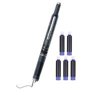 Generisch Pluma estilográfica para hombre | 0,38 mm carcasa transparente pluma estilográfica para una escritura precisa - material escolar para dibujar, dibujar y diseñar en la escuela, la oficina