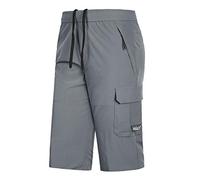 Generisch Plus Beach Thin Summer Casual Sports Calendario, secado rápido, pantalones cortos de baño para hombre, talla M, gris, 4XL