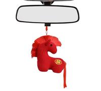 Generisch Plush Horse | Mascot Soft New Year Mascot Home Decor, 10.0 cm Horse Toy Mascot Lunar New Year Ornament | Compact for Spring Festival Holiday Office Store Restaurant Tabletop Living Room