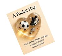 Generisch Pocket Sports Hug, Inspirational Keepsake Cards, Portable Encouragement Tool, Players Team Managers Fans Entusiasts, Practice Field Game Training Tournament Travel Birthday