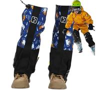 Generisch Polainas para niños - Fundas impermeables para botas de esquí, polainas para la nieve a prueba de polvo, polainas para botas de tela para senderismo, protectores ajustables para adolescentes