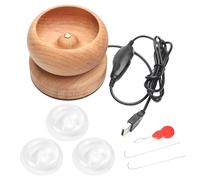 Generisch Pollici Legno Electric Bead Spinner - Filatore per Perline Regolabile per Collane Braccialetti Gioielli FAI-da-Te - Strumento Creativo per Artigianato e Regali