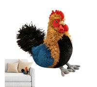 Generisch Pollo de peluche - Juguete de gallo suave, juguete de acompañamiento suave, juguete de peluche para niños, regalo de cumpleaños o vacaciones