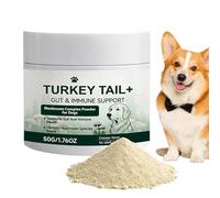 Generisch Polvo de hongo de cola de pavo para perros - Fácil de absorber | Suplemento en polvo de hongos para cachorros pequeños, medianos y grandes en casa, en el interior, en el patio trasero y en