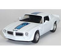 Generisch Pontiac Firebird Trans AM 1972 - Modelo coleccionable (11,5 cm), color blanco y azul