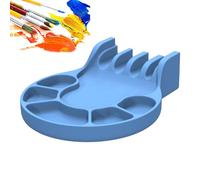 Generisch Porta Pennelli Tavolozza - Supporto pittura en silicona per artisti con organizador per pennelli e palette, ideal per studio aula casa, facile da pulire