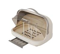 Generisch Portabiberon Per Bambini - Contenitore Antiscivolo A Scolo Rapido, Organizzatore Asciugabiberon Con Coperchio Trasparente | Per Soggiorno Cucina Viaggio Tettarelle E Parti