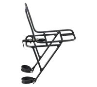 Generisch Portabicicletas delantero: portaequipaje, soporte de horquilla de aleación de aluminio de alta capacidad de carga, marco de bicicleta de montaña estable ideal para viajes en bicicleta y