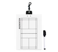 Generisch Portapapeles de voleibol, voleibol para entrenador, tabla de perforación para pelota deportiva, tabla de estrategia de bádminton de doble cara, pizarra blanca para entrenamiento