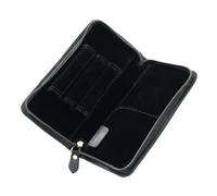 Generisch Portapenne In Pelle - Borsa Organizer Vintage Con 3 Scomparti, Tasca Per Portapenne | Per La Scuola Lo Studio L' Il Disegno Il Journaling GLI Schizzi Viaggio La Casa Posto Di Lavoro, Negro