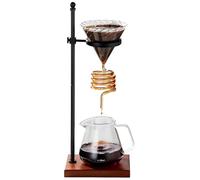 Generisch Pour Over Coffee Maker Set, Coil Coffee Dripper, with Stand & Base, 600ml Heat-Resistant Server, for Home, Office and Outdoors(B)