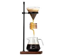 Generisch Pour Over Coffee Maker Set, Coil Coffee Dripper, with Stand & Base, 600ml Heat-Resistant Server, for Home, Office and Outdoors(A)