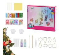 Generisch PP Clear - 22,5 x 19 x 5,3 cm 180 g epoxi Pendant Kit | DIY Resin Jewelry Making for Child | Love Crystal Mold Set with Glue | Creative Christmas Birthday Gift for Kids 2025