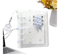 Generisch Práctico cuaderno en formato de bolsillo, diseño de copos de nieve, escritura suave, pequeño cuaderno, suministros de oficina, para mujeres, niñas, universidad, estudio, oficina, hogar
