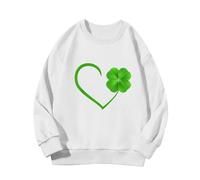 Generisch Primavera y moda impresión dulce versión cómoda de la sudadera con estampado de las niñas mejores amigos suéter para dos niñas, Blanco, 3-4 años