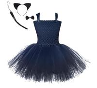 Generisch Princesa vestido de fiesta de carnaval set para niñas con accesorios de tul cosplay vestido de fiesta infantil (BK1, 9-12 meses)