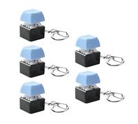 Generisch Probador de teclado versátil de 5 piezas, llavero portátil para desplazamientos de oficina, terapias fidgets y sampler