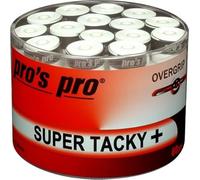 Generisch Pro's Pro 60 unidades Super Tacky Plus Overgrip para tenis, bádminton, pádel, squash (blanco)