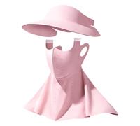 Generisch Protección UV - UPF 50+ máscara solar impermeable | con correa de barbilla plegable 360 grados - para ciclismo, equitación, pesca, trabajo al aire libre verano, Rosa.