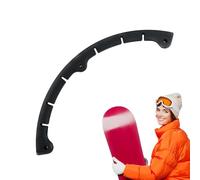 Generisch Protector de parachoques de snowboard, protección de bordes, barra de protección flexible para snowboard, protección de nariz negra, cubierta para monopatín para jóvenes, principiantes